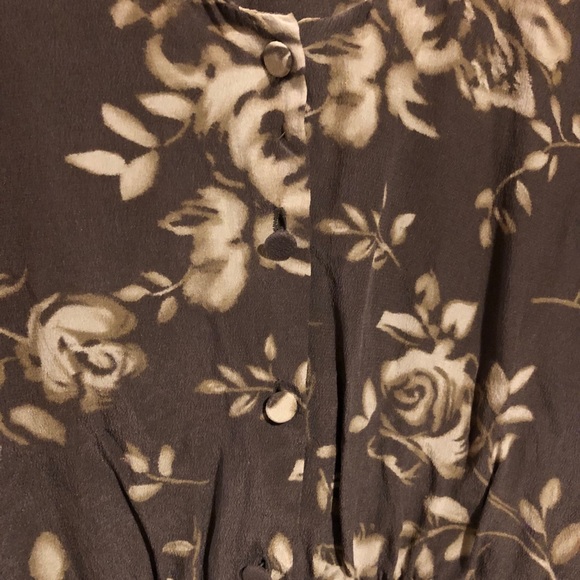 T. BABATON ARITZIA Floral Peplum Silk Tank - Picture 3 of 4